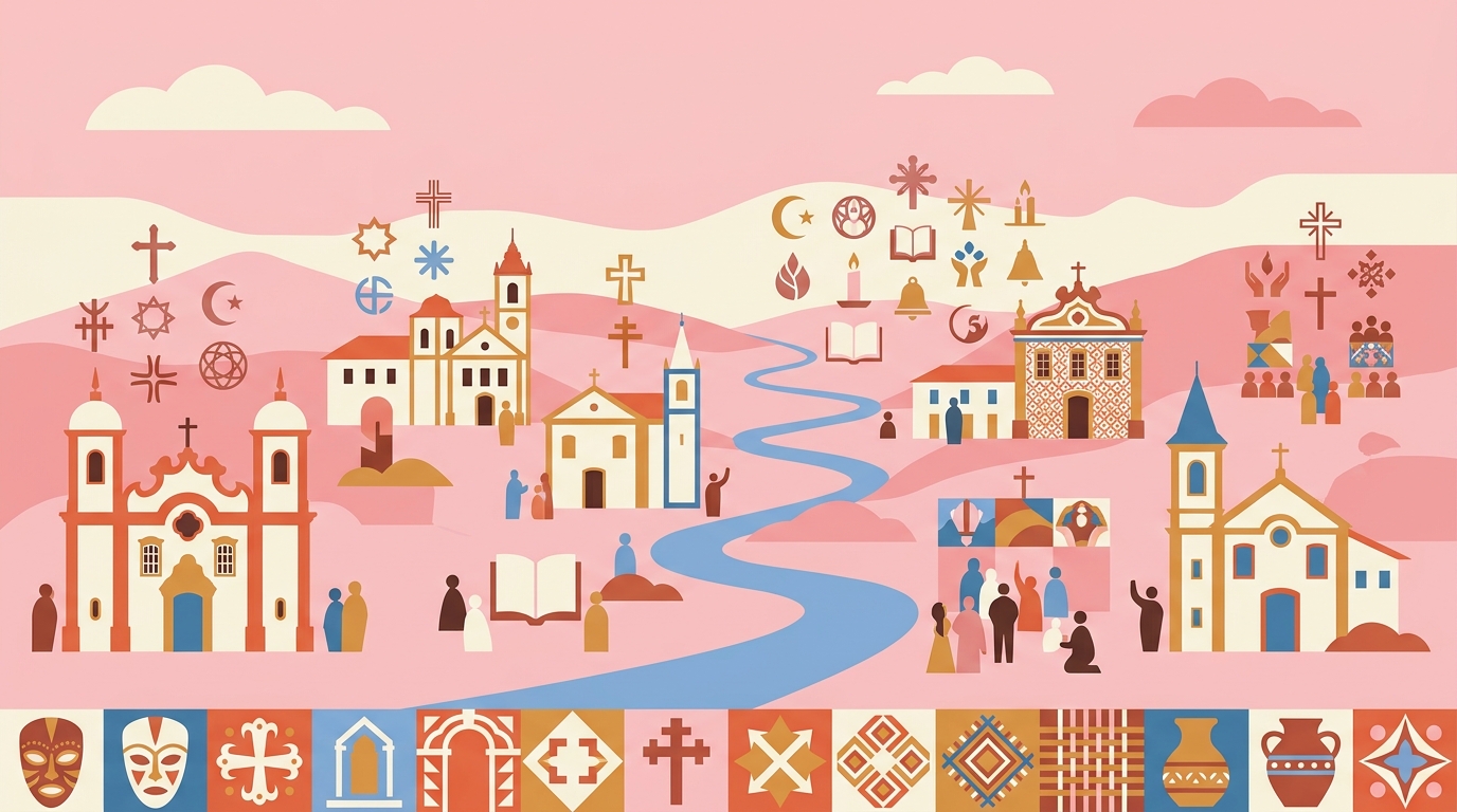 O território religioso de Ouro Branco: 48 organizações, todas as tradições