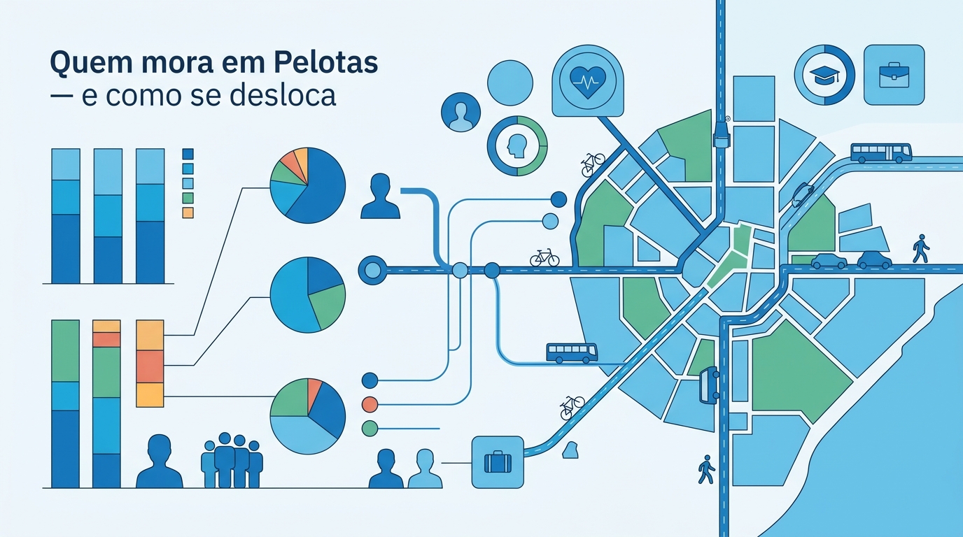 Quem mora em Pelotas — e como se desloca